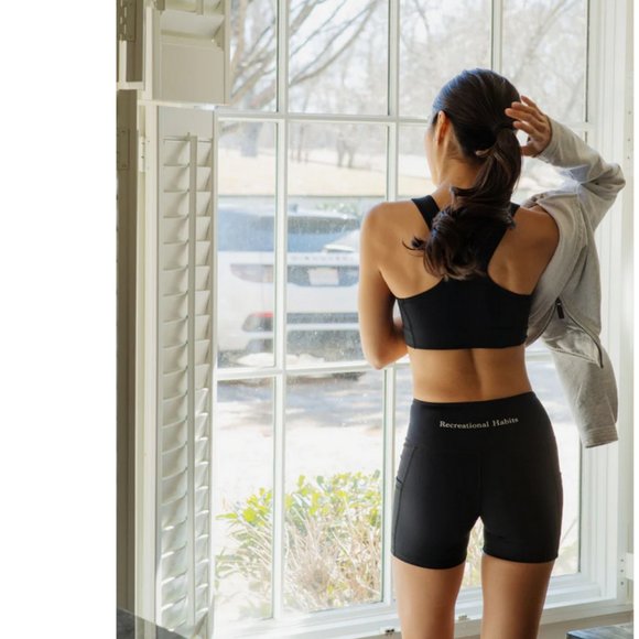 Recreational Habits Black Mini Biker Short - Picture 1 of 7